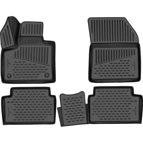 Walser – Tapis en caoutchouc XTR pour Citroen C5 Aircross 11/2018 – Antidérapant – Protection haute – Bord haut 2,4 cm – Facile à nettoyer