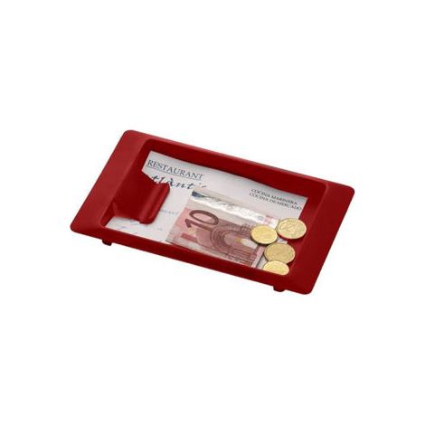 BANDEJA CAMBIO ROJA 18X12CM 4U.
