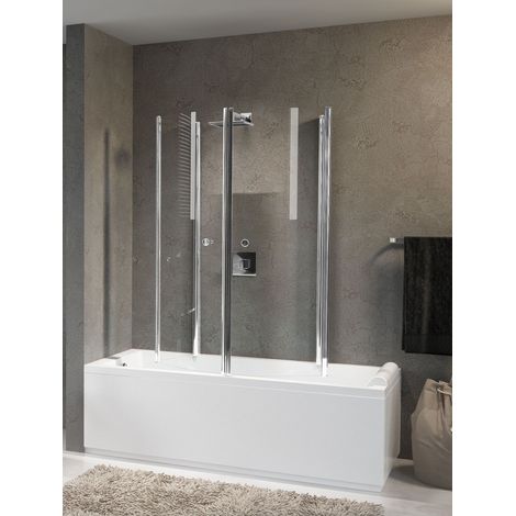 Cabine de douche Aurora 4 70x150cm pour BW ESG blanc transparent (1/4)