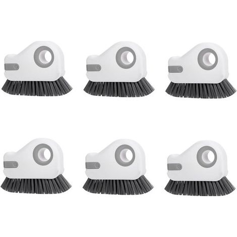 Ensemble de 6 outils de nettoyage pour rainures de fenêtres, joints de portes et coins, avec brosse 2 en 1. (1/5)