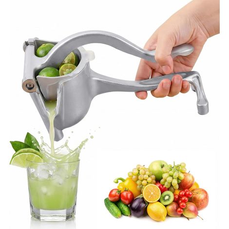 Presse-agrumes en acier inoxydable - Technologie d'extraction 100 % Presse-orange manuel, presse-agrumes portable, presse-agrumes, presse-agrumes manuel pour tous les types de fruits
