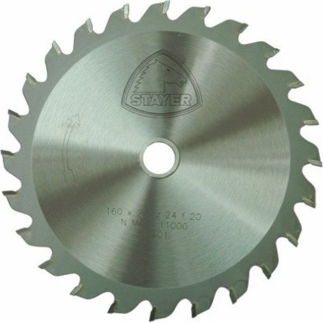 Disco corte mad 24 dientes 160x2,4x20 mm widia stayer