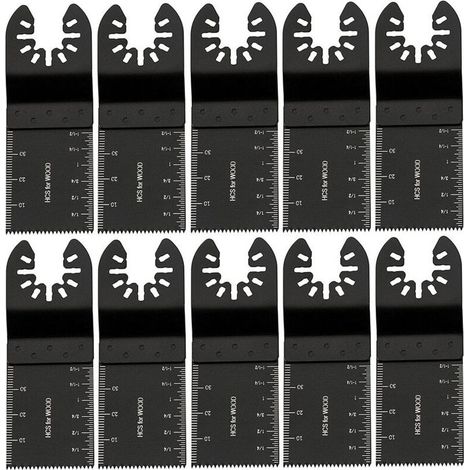 10PCS 34mm Outil Multifonction Lames Lame,Oscillante Outils en Acier au Carbone à Usages, Multiples DIY pour Scier Couper (1/5)