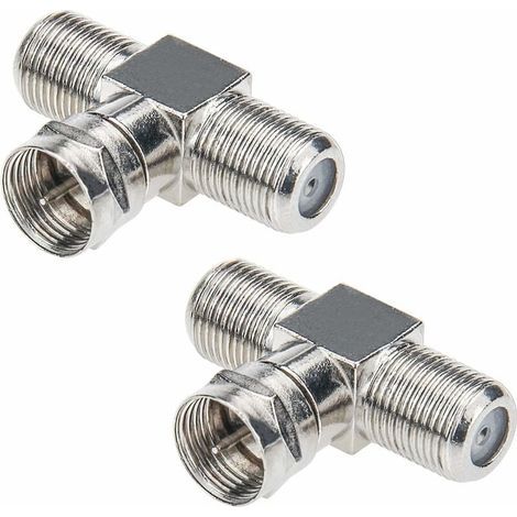 Répartiteur de câble coaxial, répartiteur TV 2-Pack Type F mâle à 2 F femelle (1/5)