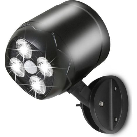 Lampe d'extérieur LED avec détecteur de mouvement – 600 lumens – IP65 étanche – Alimentation par 4 piles D (1/5)