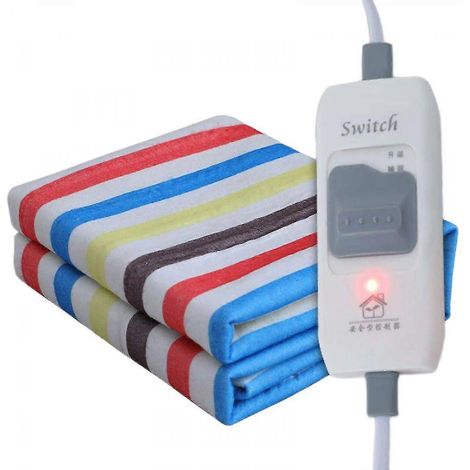 Couverture chauffante électrique à chauffage rapide 68,5 x 152 cm, 6 niveaux de chauffage et minuterie d'arrêt automatique, pour la maison et le bureau, lavable en machine A928-30 (1/4)
