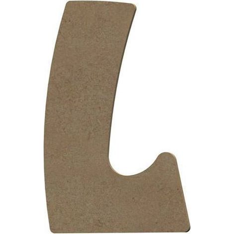 Lettre majuscule L en bois MDF à décorer - 8 cm