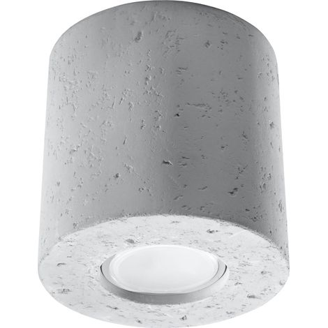 Lámparas de techo Orbis gris concreto 1xGU10 10cm Sollux (1/2)
