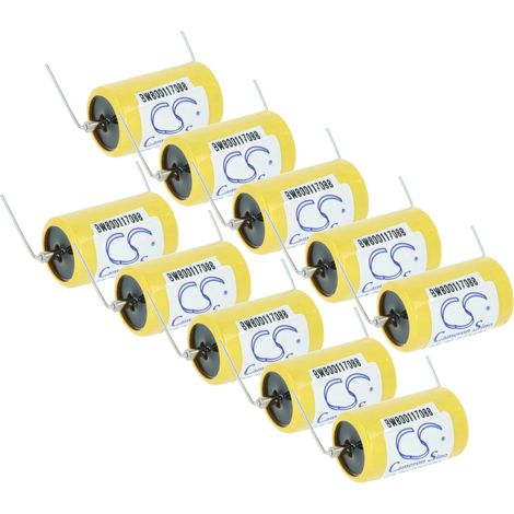 vhbw 10x Batería universal para diversos dispositivos (1100 mAh, 3,6 V, Li-MnO2) 1x celdas