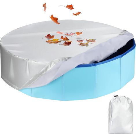 Copertura per piscina per animali domestici, copertura rotonda pieghevole per piscina per cani, copertura per piscina per bambini, a prova di perdite, lavabile, piccolo accessorio per il bagno di anim (1/5)