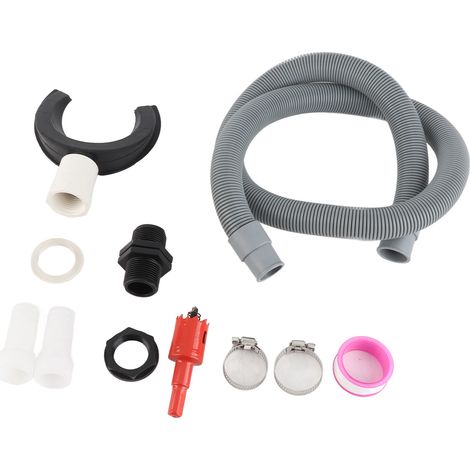 Système de collecte d'eau de pluie circulaire avec descente tuyau, collecteur flexible et déviateur pour toit, montage facile 100 mm / 3.9 in (1/5)
