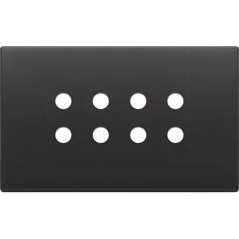 VIMAR - 22694.RN.03 Placa redonda de 4x8, gris antracita