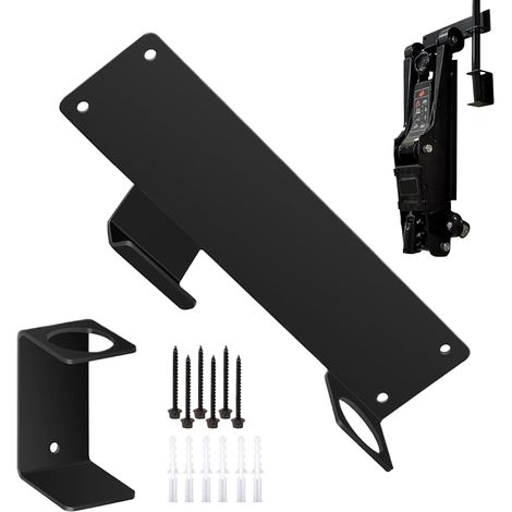 Support Mural pour cric hydraulique de Voiture, Support Mural, Multi usages, Application Rapide, 25,4 x 6 x 4,5 cm, pour Outils, mécanicien, abri de Jardin, Garage (1/5)