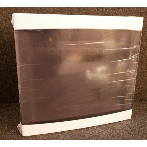 Coffret de distribution étanche 2x18M saillie blanc avec porte fumée et bornier 400x434x140mm IP40 (1/2)