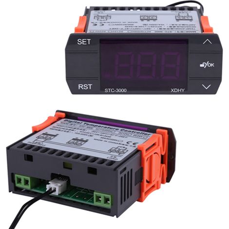 Contrôleur de Température Numérique Tactile STC-3000 220V, Thermostat avec Sonde (30A) (1/5)