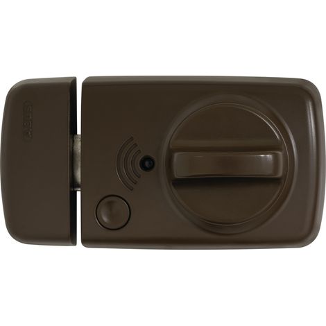 ABUS 7010A Braun Tür-Zusatzschloss Alarmfunktion inkl 3x Schlüssel und Batterien