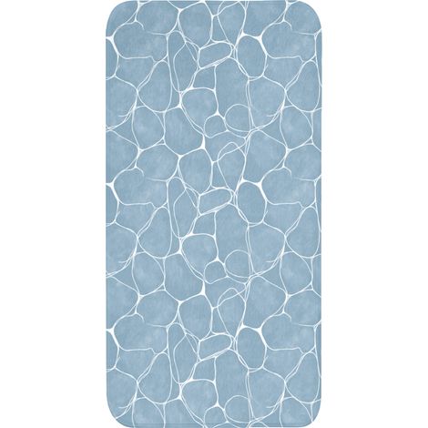 TAPPETINO DA BAGNO Organico - Motivo - Blu 60x120 cm
