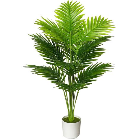 Plantes Artificielles en Pots Fausse Plante Interieur Arbre Artificiel Verte Décoration pour Chambre à Coucher Cuisine Salon Salle de Bain Bureau Balcon (80cm Palmiers Haut) (1/5)