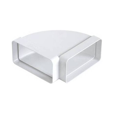 CURVA ORIZZONTALE FF IN ABS PER TUBO RETTANGOLARE Misura: mm 220x90