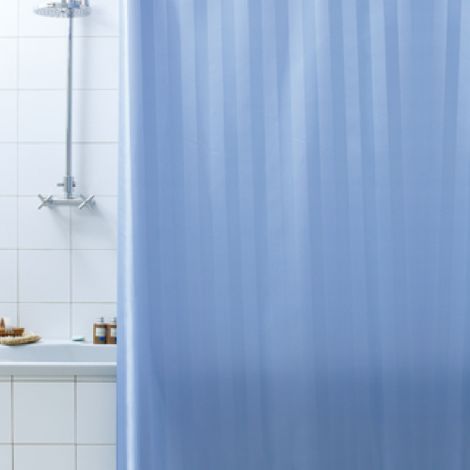 Tenda per doccia 2 lati in tessuto Celeste 180 x 200 cm per piatti doccia fornita senza ganci Celeste 180x200 Cm