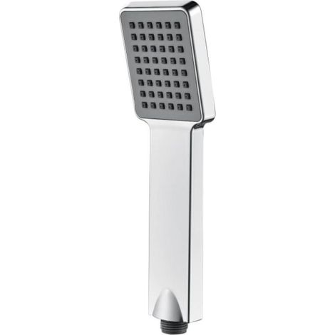 Chromés Pommeau de Douche Economie Deau Pression Douchette Universelle Interface 1/2 Pouce, Douchette Douche Salle de Bain Facile à Installer et à Nettoyer, Pommeau Douche Carré, (1/5)