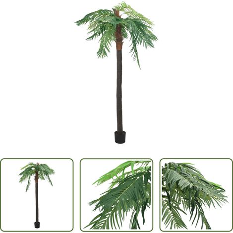 vidaXL Kunstpflanze - Künstliche Palme Phönix mit Topf 305 cm Grün (1/5)