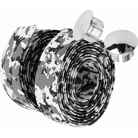 2 Pieces Handlebar Tape, Black and White - Foam (1/5)