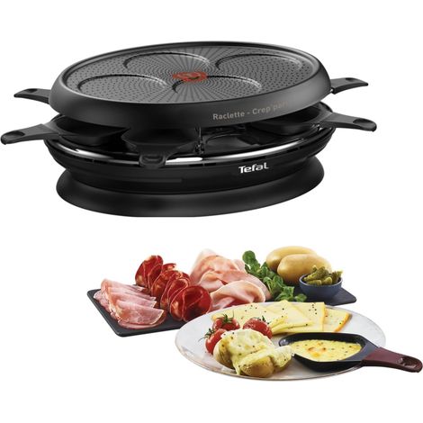 Raclette Tefal noire 1050 W avec revêtement titane