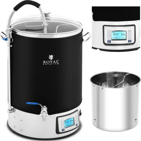 Caldaia per ammostamento per la produzione di mosto di birra LCD 10-100C 40 l (1/5)