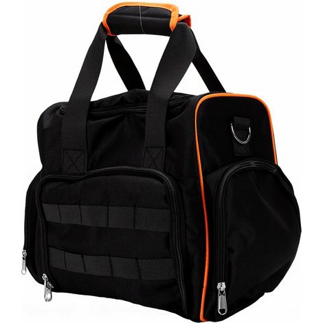 Sac à outils Srliya, boîte robuste pour électricien, 2 niveaux, 20 L, (1/5)