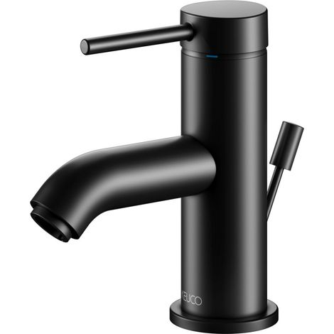 Keuco Waschtisch-Einhebelmischer 60 IXMO Soft Ausl. 94mm, m Abl-Garnitur, schwarz matt (1/5)