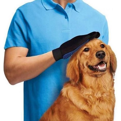 Gant de toilettage magique pour chien et chat - Brosse de nettoyage et massage (1/4)