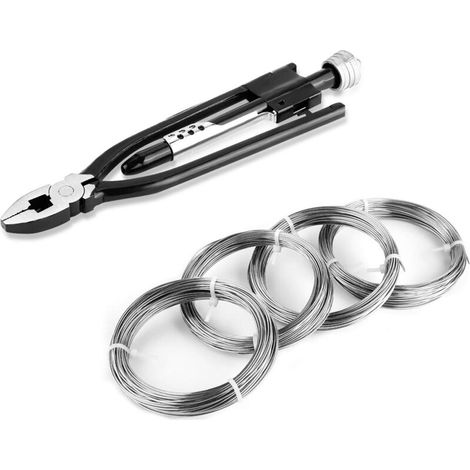 9-inch safety wire pliers, wire pliers, safety wire piercing pliers, wire shop, wire twisting pliers, Twister Racing locking pliers with wire (1/5)