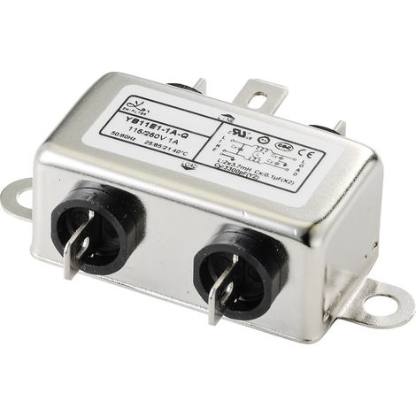 TRU COMPONENTS TC-10101428  Entstörfilter  250 V/AC 1 A 3.7 mH (L x B x H) 64 x 24 x 19 mm 1 St.