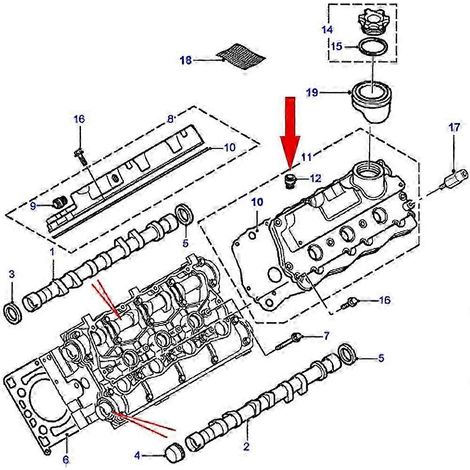 Clapet anti-retour de couvercle d'arbre à cames LZN100220 applicable pour moteur V6 2,5 L SAIC ROEWE 750 MG7 (pièces détachées automobiles chinoises) (1/5)