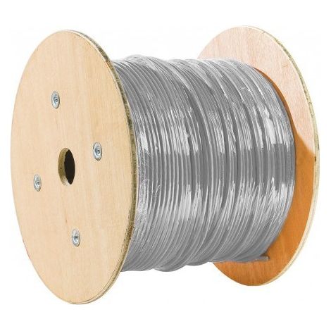 exertis Connect Câble multibrin CAT7 S/FTP PVC gris, 305 m (611877)