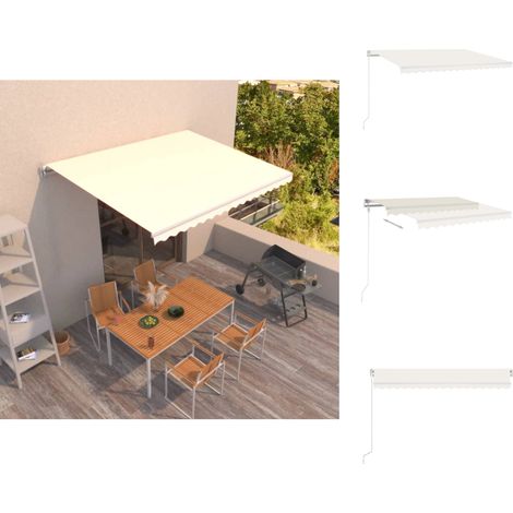 Markisen - Living Markise Manuell Einziehbar 450x350 cm Creme (1/5)