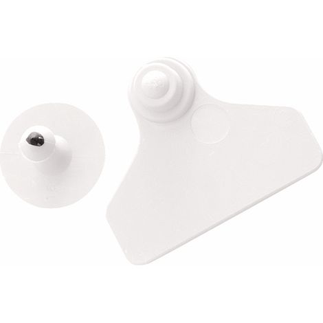 Boucles de marquage Ukaflex large+bouton nue blanc x20 (1/3)