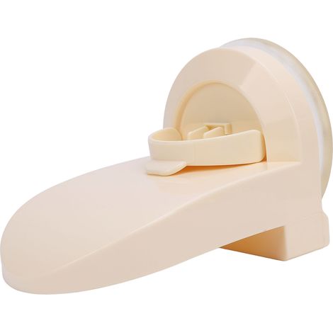 Repose-pieds de douche antidérapant à ventouses, grand format, pour salle de bain. (1/5)