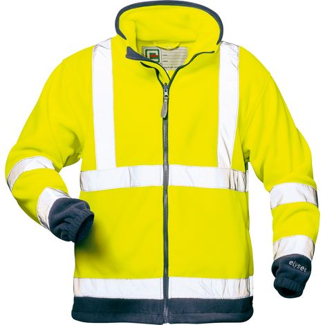 Gr .4XL (70/72) VALENTIN WARNSCHUTZFLEECEJACKE gelb VALENTIN HIGH VIS FLEECE