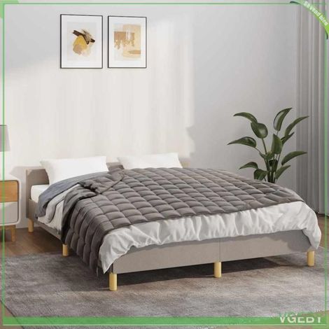 350773 Couverture lestée Gris 138x200 cm 10 kg Tissu (1/5)