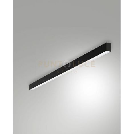 MILLET PLAFONIERA NERA A LED 3000K 3380LM 23W PRISMATIC IP40 100CM
