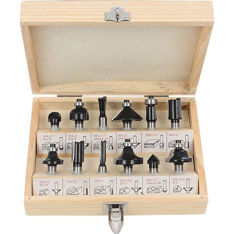 Coffret de fraises HIKOKI 711016 HM 6 mm (12 pièces)