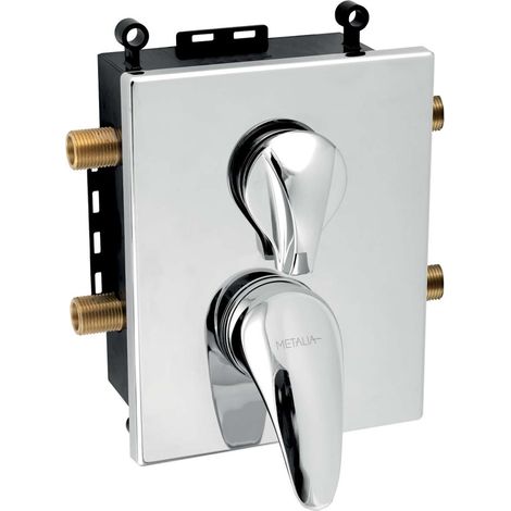 Novaservis Metalia 55 - Unterputz-Armatur für 2 Geräte, mit Körpereinbau, Chrom BOX55052R,0