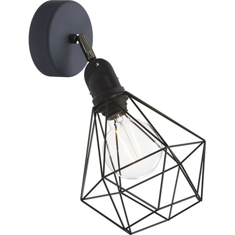 Fermaluce EIVA con snodo orientabile, paralume Diamond e portalampada IP65 waterproof