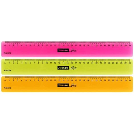 Règle Souple - Flex Fluo - 30 Cm - Assorti Couleurs Fluo - Aristo