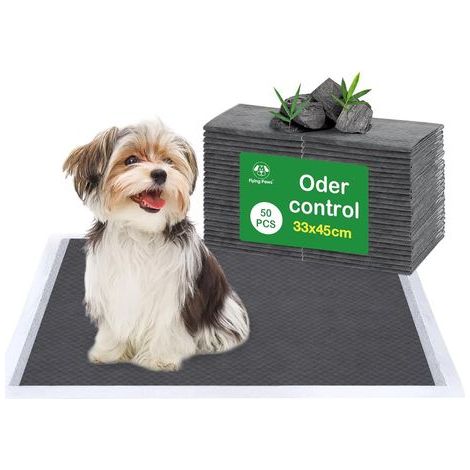 Lot de 50 Tapis de Dressage Chiots, Super absorbants, contrôle des odeurs, Protection sols, pour Dressage, Cage et Voyage (S 33×45cm) (1/5)
