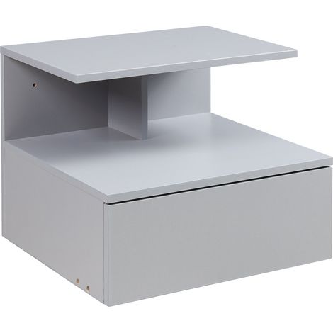Estantería de diseño atemporal para salón o dormitorio mueble de almacenaje de pared 40 x 35 x 31 cm gris claro 030011228 (1/5)