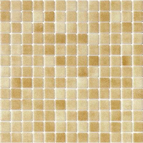 Mosaïque piscine Nieve beige ocre orangé 31.6x31.6 cm – Finition brillante – Mosaïque d'émaux pour revêtement piscine – 3008 – Alttoglass (1/5)