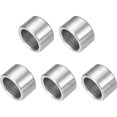 5 Pcs Entretoises en Acier Inoxydable, 12mm ID x 16mm OD x 10mm L Acier Inoxydable 304 Entretoise de Vis à Douille Ronde Non Filetée Rondelle pour 1/2" ou M12 Vis Boulons Écrous (1/5)